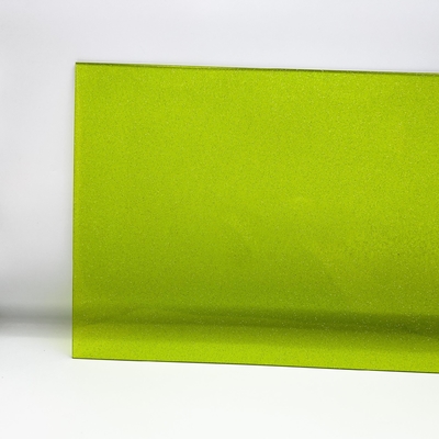 Лазер листа свежего бросания Shimmer яркого блеска зеленого цвета акриловый отрезал 1/8 в толстой