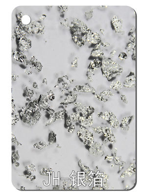Материал 2.5mm-15mm девственницы панели листа PMMA дизайна текстуры серебряной фольги акриловый пластиковый